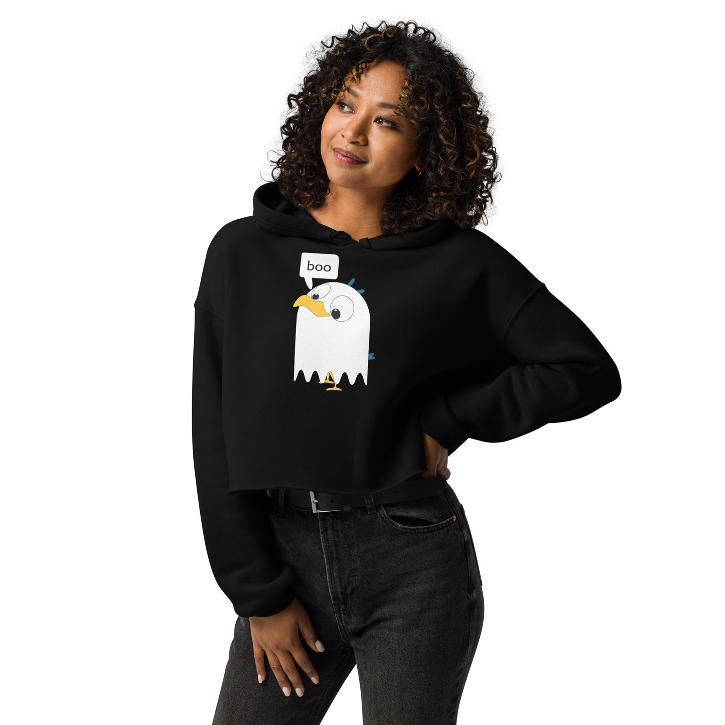 HalloBirdieween Crop Hoodie